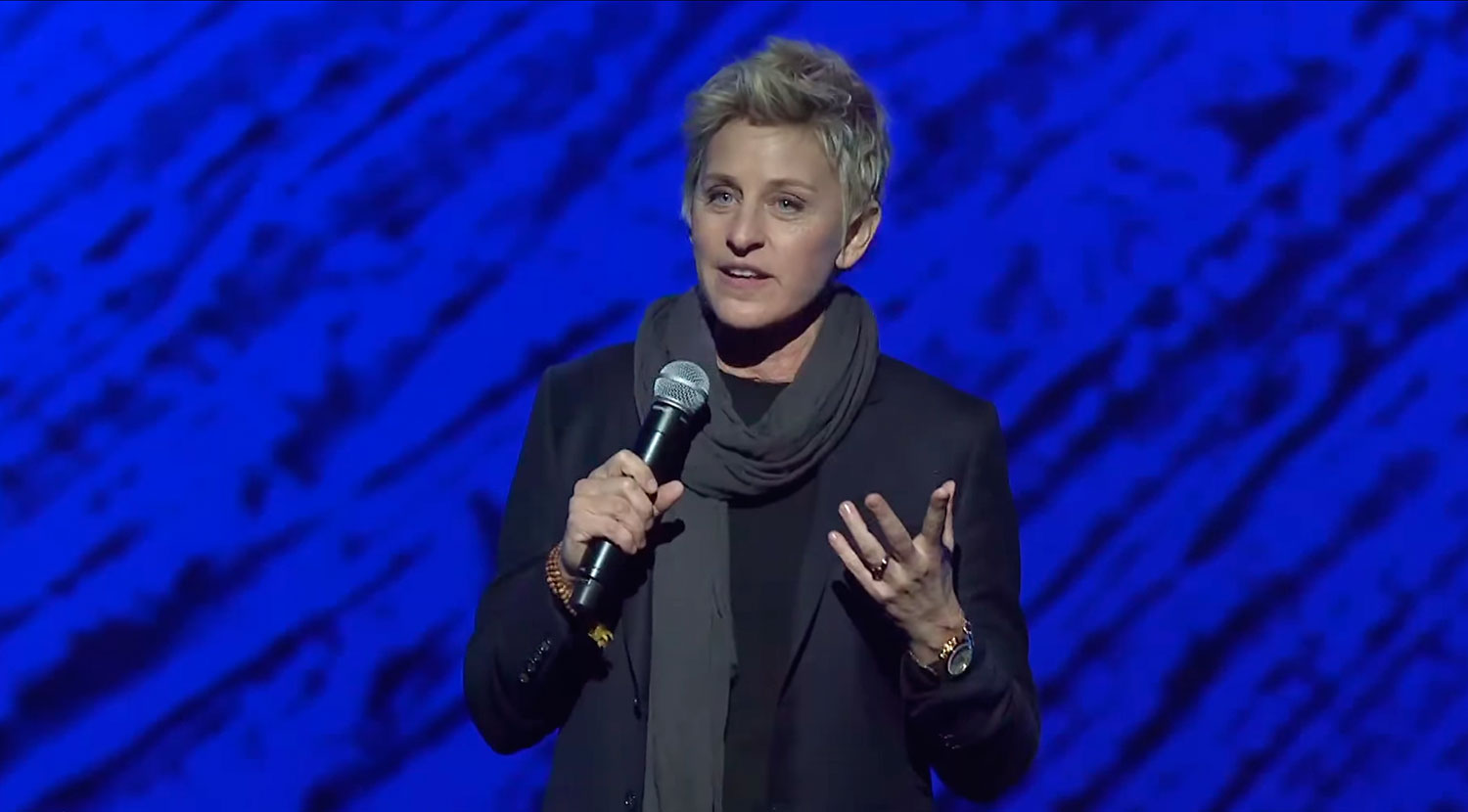 Ellen DeGeneres shares her experience with TM at the gala